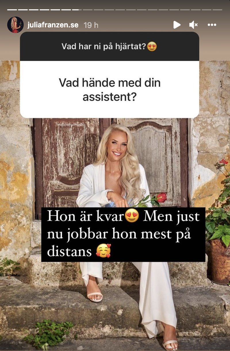 Printscreen från @juliafranzen.se Printscreen från @juliafranzen.se